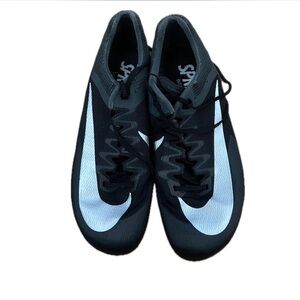 Nike Black and White Athletic track Spikes